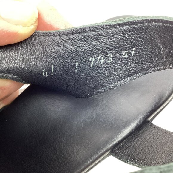 Arche Milyki Patent Leather Womens 41 Slingback Open Toe Sandals Black - Picture 9 of 11